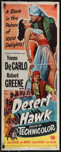 2r0604 DESERT HAWK insert 1950 sexy Yvonne De Carlo is a slave in the Palace of 1000 Delights!