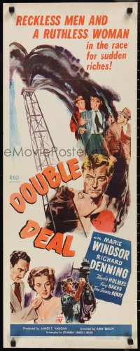 2r0606 DOUBLE DEAL insert 1951 Marie Windsor call for help, rip-roaring drama of oil-mad Oklahoma!