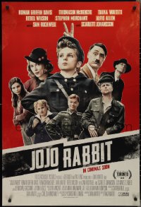 2r1004 JOJO RABBIT style B int'l advance DS 1sh 2019 David in the title role, Waititi as Hitler!