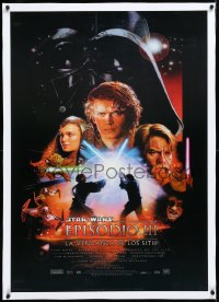 2s1160 REVENGE OF THE SITH linen style B int'l Spanish language 1sh 2005 Star Wars Episode III, Drew art