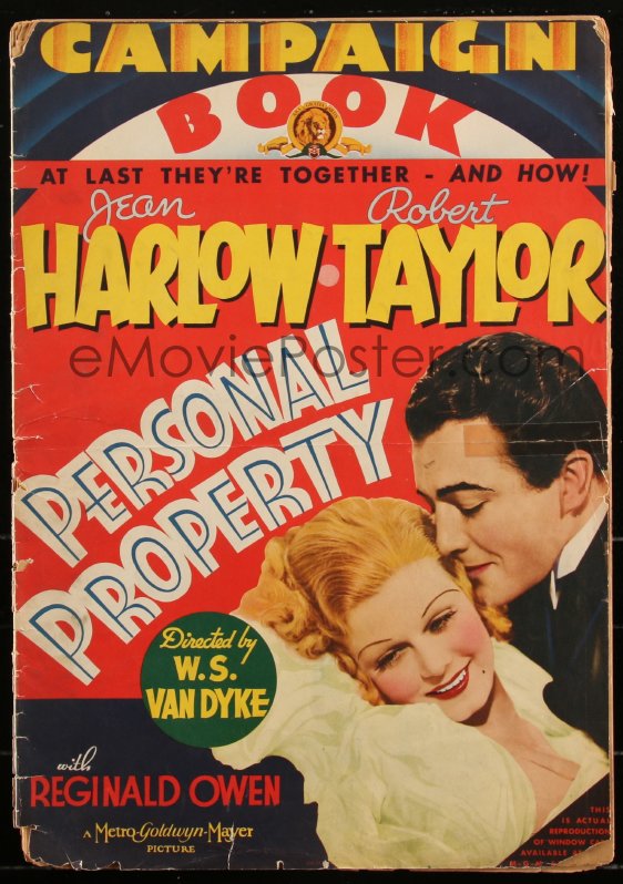 eMoviePoster.com Image For: 2s0063 PERSONAL PROPERTY pressbook 1937 ...