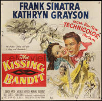 2t0707 KISSING BANDIT 6sh 1948 great art montage of Frank Sinatra & Kathryn Grayson, ultra rare!