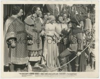 2t1859 ADVENTURES OF ROBIN HOOD 8x10 still 1938 disguised Errol Flynn, De Havilland, Rains, Rathbone