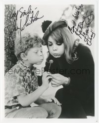 2t1662 FAMILY AFFAIR signed 8x10 REPRO photo 1980s by BOTH Kathy Garver AND Johnny Whitaker!