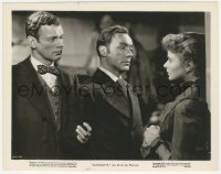 2t1880 GASLIGHT 8x10.25 still 1944 Charles Boyer standing between Ingrid Bergman & Joseph Cotten!