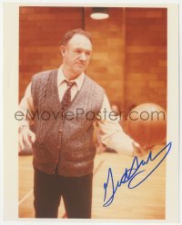 2t1665 GENE HACKMAN signed color 8x10 REPRO photo 1980s great close up with basketball in Hoosiers!