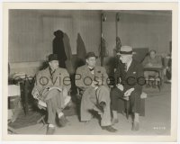 2t1883 GRAND HOTEL candid 8x10.25 still 1932 John Barrymore, Lionel Barrymore & Lewis Stone on set!