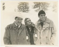 2t1885 HOLIDAY candid 8x10 still 1938 Cary Grant, George Cukor & Doris Nolan in the snow by Kahle!