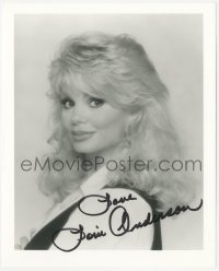 2t1684 LONI ANDERSON signed 8x10 REPRO photo 1990s sexy head & shoulders portrait smiling big!