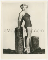 2t1897 MARILYN MONROE 8x10.25 still 1951 super sexy full-length pose in swimsuit from Love Nest!