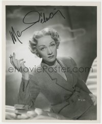 2t1689 MARLENE DIETRICH signed 8x10 REPRO photo 1980s great smoking portrait of the leading lady!