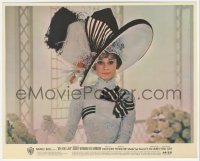 2t1768 MY FAIR LADY color 8x10 still 1964 Audrey Hepburn in her most famous race track dress!