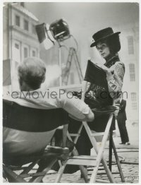 2t1906 MY FAIR LADY candid 7.25x9.5 still 1964 Audrey Hepburn in costume relaxing between scenes!