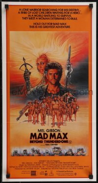 2t0656 MAD MAX BEYOND THUNDERDOME Aust daybill 1985 art of Gibson & Tina Turner by Richard Amsel!