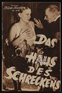 2t1565 OLD DARK HOUSE Austrian program 1932 Boris Karloff, Melvyn Douglas, Stuart, Laughton, rare!