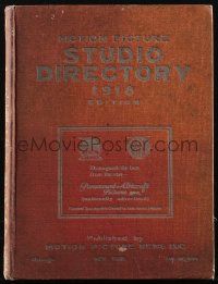 2t0736 MOTION PICTURE STUDIO DIRECTORY hardcover book 1918 full page with Julian Eltinge, rare!