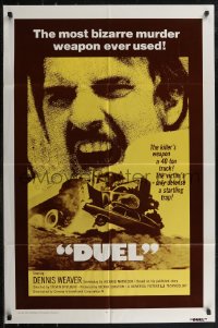 2t1037 DUEL int'l 1sh 1972 Steven Spielberg, Dennis Weaver, most bizarre murder weapon ever used!