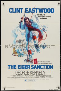 2t1041 EIGER SANCTION 1sh 1975 Clint Eastwood's lifeline was held by the assassin he hunted!