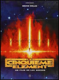 2t0198 FIFTH ELEMENT teaser French 1p 1997 Bruce Willis, Jovovich, Oldman, Luc Besson, logo!