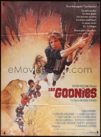 2t0202 GOONIES CinePoster REPRODUCTION 1p 1985 Struzan art of cast hanging from stalactite!