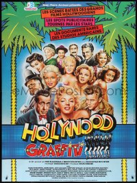 2t0208 HOLLYWOOD OUT-TAKES French 1p 1985 art of Marilyn, Bogart, Dean & top stars by Gilbert Mace!