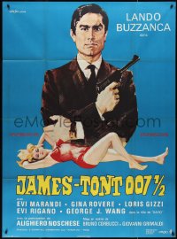 2t0213 JAMES TONT OPERATION UNO French 1p 1967 art of Buzzanca & blonde, James-Tont 007 1/2!