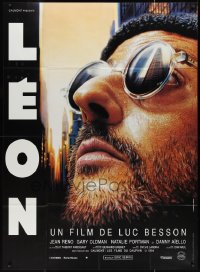 2t0222 LEON French 1p 1994 Luc Besson's The Professional, super close up Lufroy art of Jean Reno!