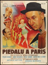 2t0237 PIEDALU A PARIS French 1p 1951 Ded Rysel in the title role by Jacques Bonneaud, ultra rare!