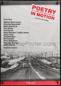 2t0501 POETRY IN MOTION German 1982 Allen Ginsberg, William S. Burroughs, Tom Waits!