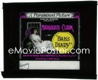 2t1598 BAB'S DIARY glass slide 1917 Marguerite Clark, the famous Sub-Deb on the screen at last!