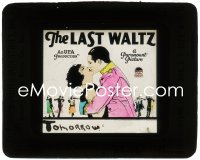 2t1617 LAST WALTZ glass slide 1927 from Oscar Strauss operetta, Der letzte Walzer, doomed lovers, rare!