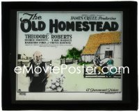 2t1625 OLD HOMESTEAD glass slide 1922 James Cruze, popular play about kindly uncle risking his farm!