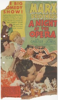 2t1464 NIGHT AT THE OPERA herald 1935 Groucho, Chico & Harpo Marx, Hirschfeld art, ultra rare!