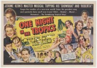 2t1516 ONE NIGHT IN THE TROPICS herald 1940 Abbott & Costello shown in their first movie, rare!