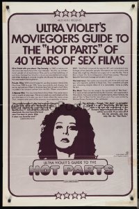 2t1081 HOT PARTS 1sh 1972 Ultra Violet's Moviegoers guide to 40 years of sex films, ultra rare!