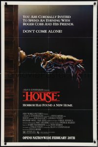 2t1083 HOUSE advance 1sh 1986 Bill Morrison art of severed hand ringing doorbell, don't come alone!