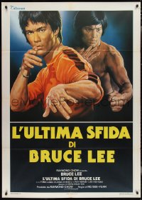 2t0104 GAME OF DEATH II Italian 1p 1982 wonderful different Sciotti kung fu artwork of Bruce Lee!