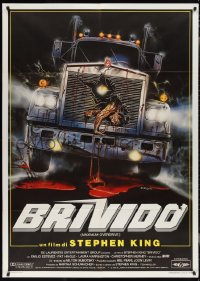 2t0113 MAXIMUM OVERDRIVE Italian 1p 1986 Stephen King, gruesome different Enzo Sciotti art!