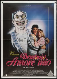 2t0116 MY DEMON LOVER Italian 1p 1987 Scott Valentine, different art by Carla Pitarelli, ultra rare!