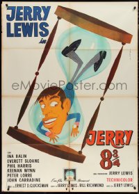 2t0121 PATSY Italian 1p 1964 completely different art of Jerry Lewis in giant hourglass by Timperi!