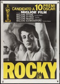 2t0592 ROCKY Italian 1p 1977 great close up of boxer Sylvester Stallone, boxing classic!