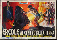 2t0586 HERCULES IN THE HAUNTED WORLD Italian 4p 1964 Mario Bava, wonderful different art, rare!