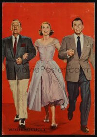 2t0831 HIGH SOCIETY Japanese program 1956 Frank Sinatra, Bing Crosby, Grace Kelly, Armstrong, rare!