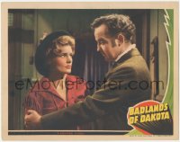 2t1249 BADLANDS OF DAKOTA LC 1941 close up of worried Frances Farmer held by Broderick Crawford!