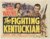 2t1216 FIGHTING KENTUCKIAN TC 1949 rougher, tougher & more romantic John Wayne, Vera Ralston!