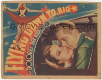 2t1272 FLYING DOWN TO RIO LC 1933 best romantic c/u of Dolores Del Rio & Gene Raymond, ultra rare!