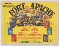 2t1218 FORT APACHE TC 1948 John Ford, John Wayne, Henry Fonda, Shirley Temple, plus cool art!