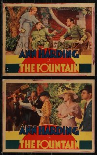 2t1446 FOUNTAIN 2 LCs 1934 pretty Ann Harding, Paul Lukas & Brian Ahern in World War I, rare!