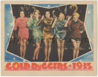 2t1280 GOLD DIGGERS OF 1935 LC 1935 posed portrait of sexy girls with top hats & canes, ultra rare!