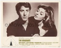 2t1286 GRADUATE pre-awards LC #4 1968 sexy Anne Bancroft looks at perplexed Dustin Hoffman!